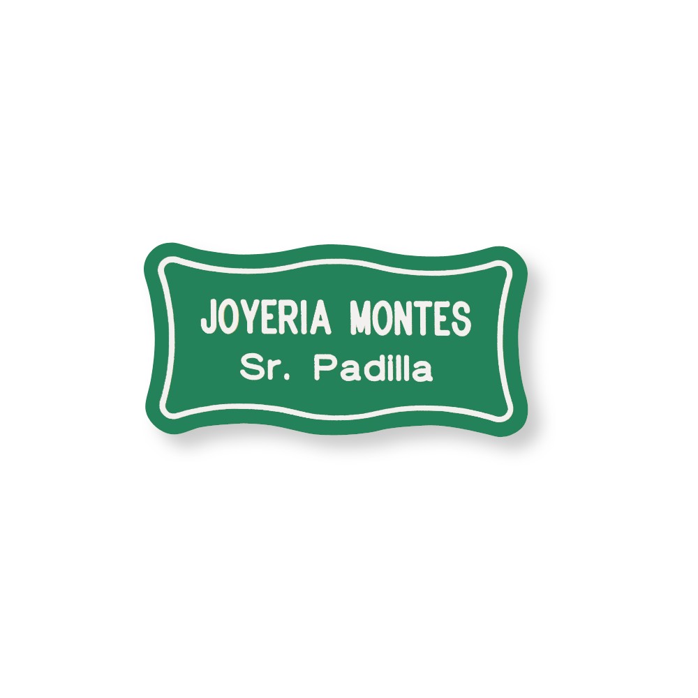 Placa metacrilato personalizada con nombre del notario y NOTARIA