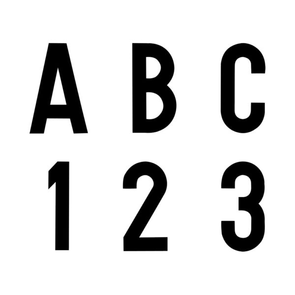 Letras y números adhesivos AM-65 Palo - Dedi - Placas y letreros grabados