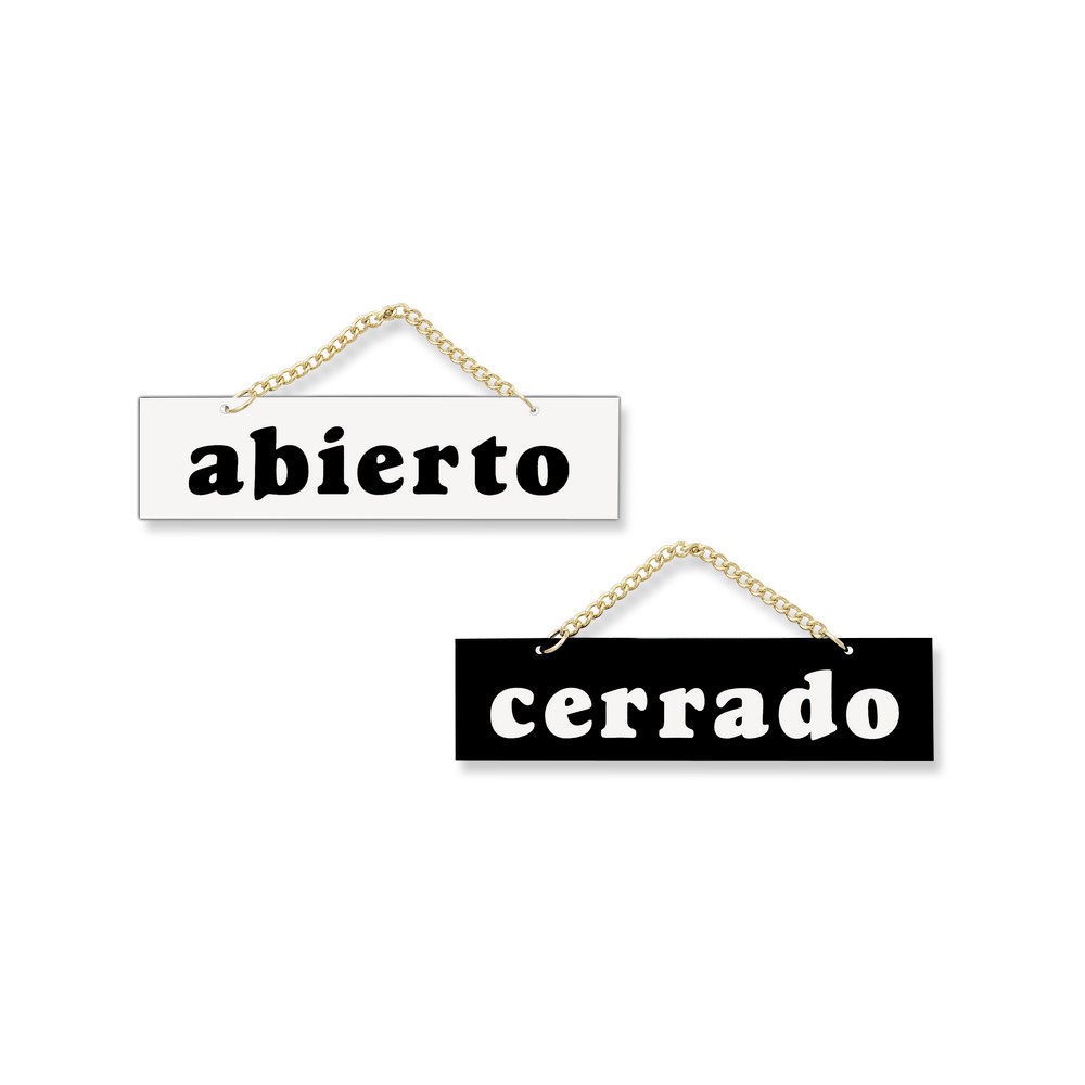 Cartel ABIERTO / CERRADO • Letrero abierto cerrado