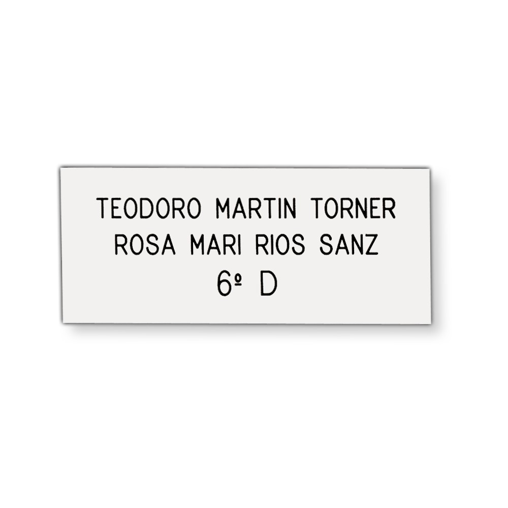 Placa de identificación personalizada para buzón, placas de nombre grabadas  personalizadas Tarjetas de buzón, letreros de buzón grabados en plástico,  sin correo basura, autoadhesivo -  México
