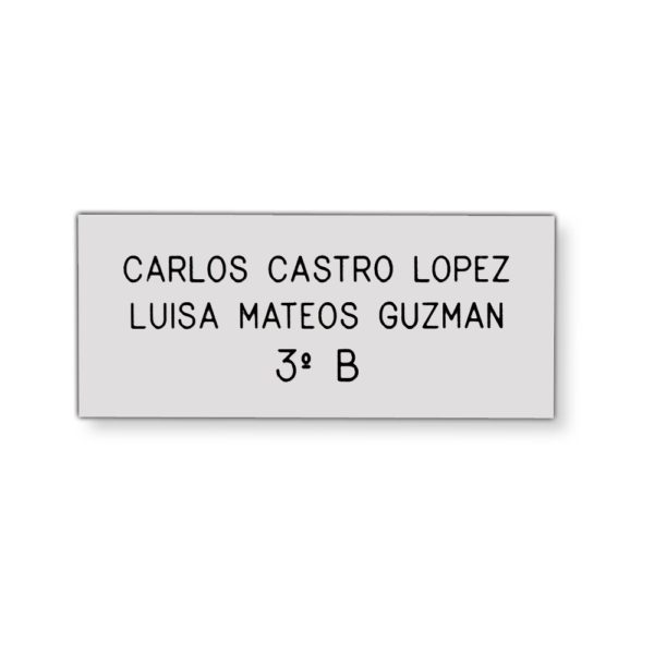Placa para buzón C-11 - Dedi - Placas y letreros grabados