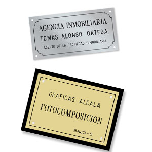 Placas con orlas